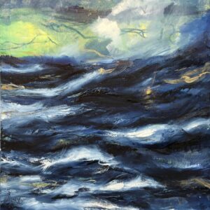 Followher, a painting of Kimberley Hurley